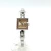 102 G Mini Square Chain Quartz Wristwatch SS Silver