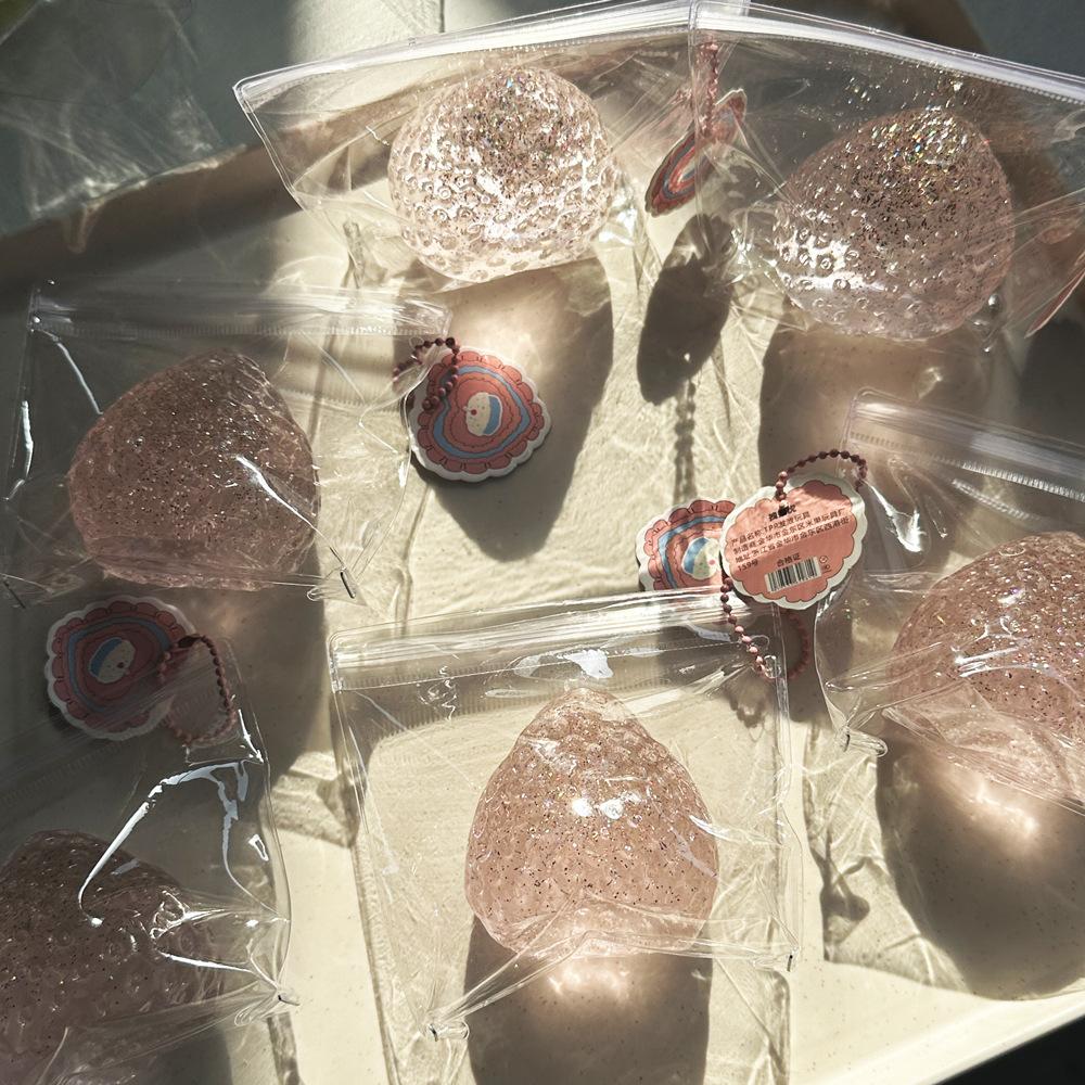 Strawberry Taba Squishy Fidget Toy - Slow Rebound Stress Relief Toy for Kids, Adults, Office & Party Favors - Squeeze Gift