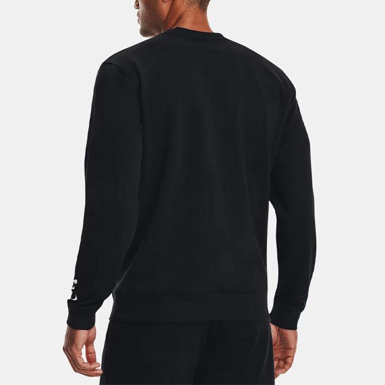 Under Armour Cny Rival New Year Series Fleece Warm Pullover Sports Sweatshirt Men Sweatshirt Black 1366426-001