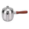 Pour Over Coffee Kettle 500ml 304 Stainless Steel Gooseneck Spout Coffee Drip Teapot with Wood Handle for   Camping