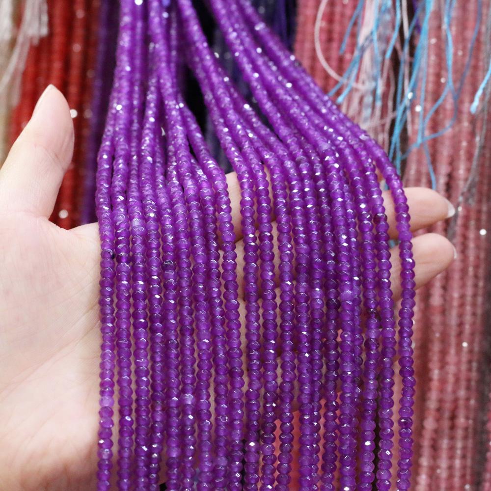 Natural Stone Bead Spinel Faceted Beads 2 X 4 Mm for Jewelry Making DIY Necklace Anklet Bracelet Accessory