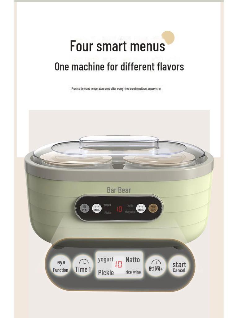 Bear SNJ-C10P2 Light Green Yogurt, Rice Wine & Fermentation Machine
