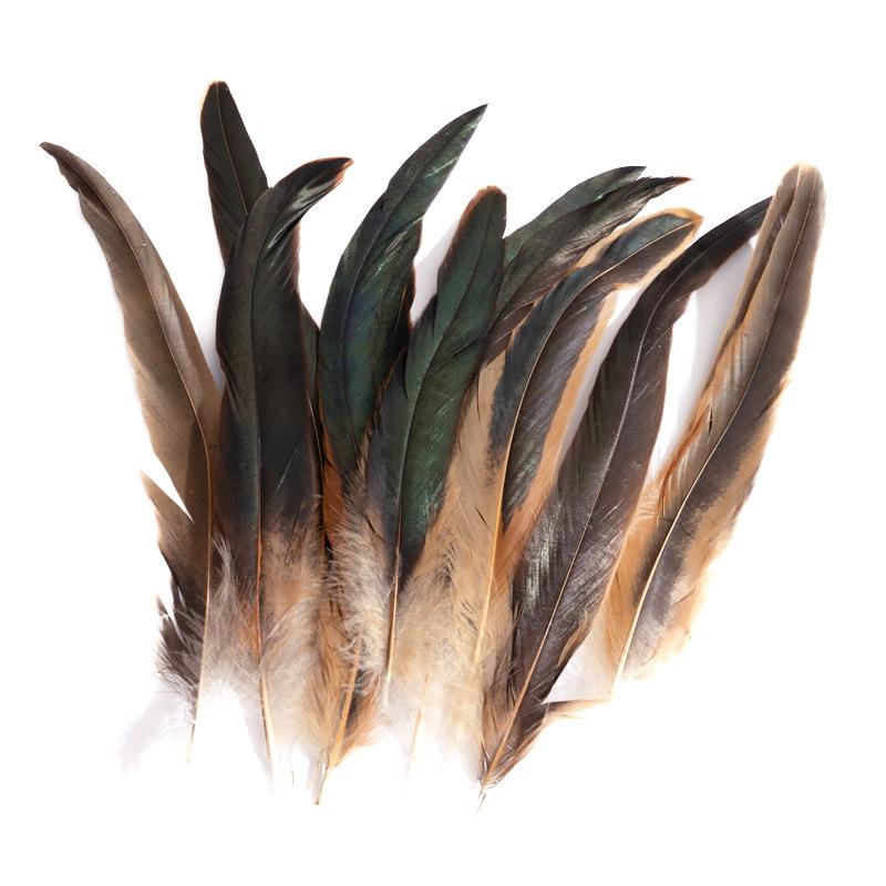 80 Natural Pheasant Feather Decorative Diy Jewelry Hair Accessories Material Cat Stick Toy Accessories