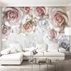 Modern Wallpaper Pastoral Oil Painting Floral Photo Murals Living Room Bedroom Wall Mural Decor