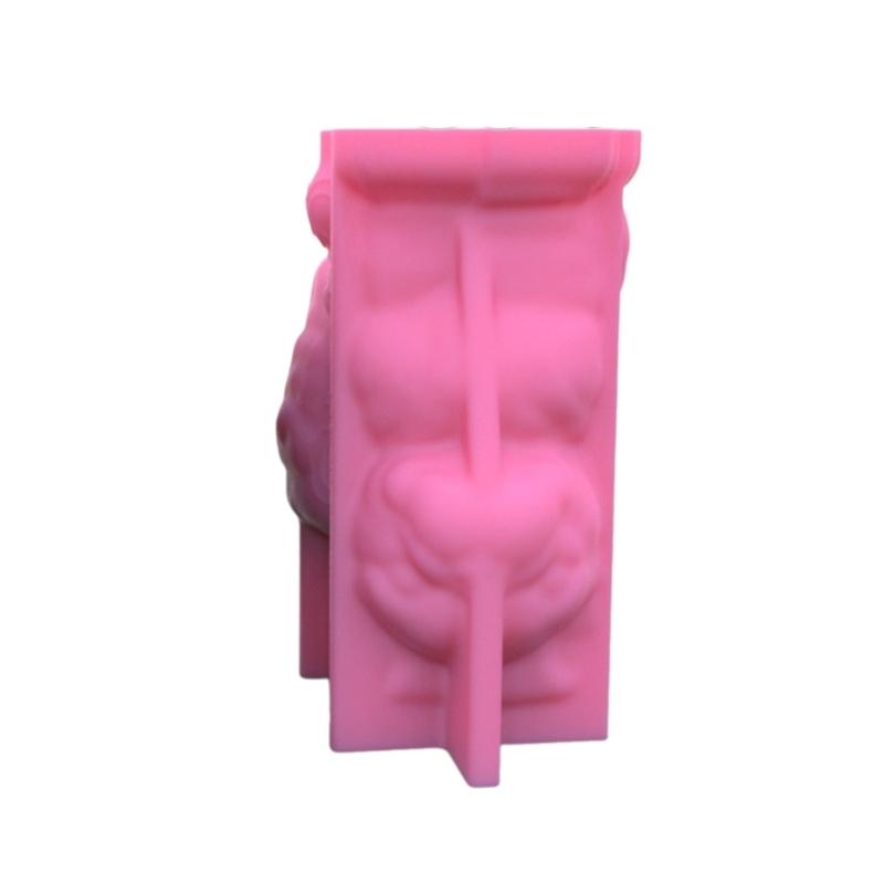 Unique Silicone Mould 3D Flower  Molds Cute Dog Shaped Pen Holder Moulds for  Succulent  and Pen Holder