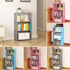 1PC BookShelf 4/5L Book Display Rack Large Capacity Toy Organizer Sundries Shelf Easy Assembly DIY Multi-layer Simple Book Holder