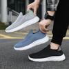 Shoes Men's 2024 New Casual Shoes Flying Weaving Running Shoes Soft-soled Lazy Shoes Trend One-pedal Single Sneakers