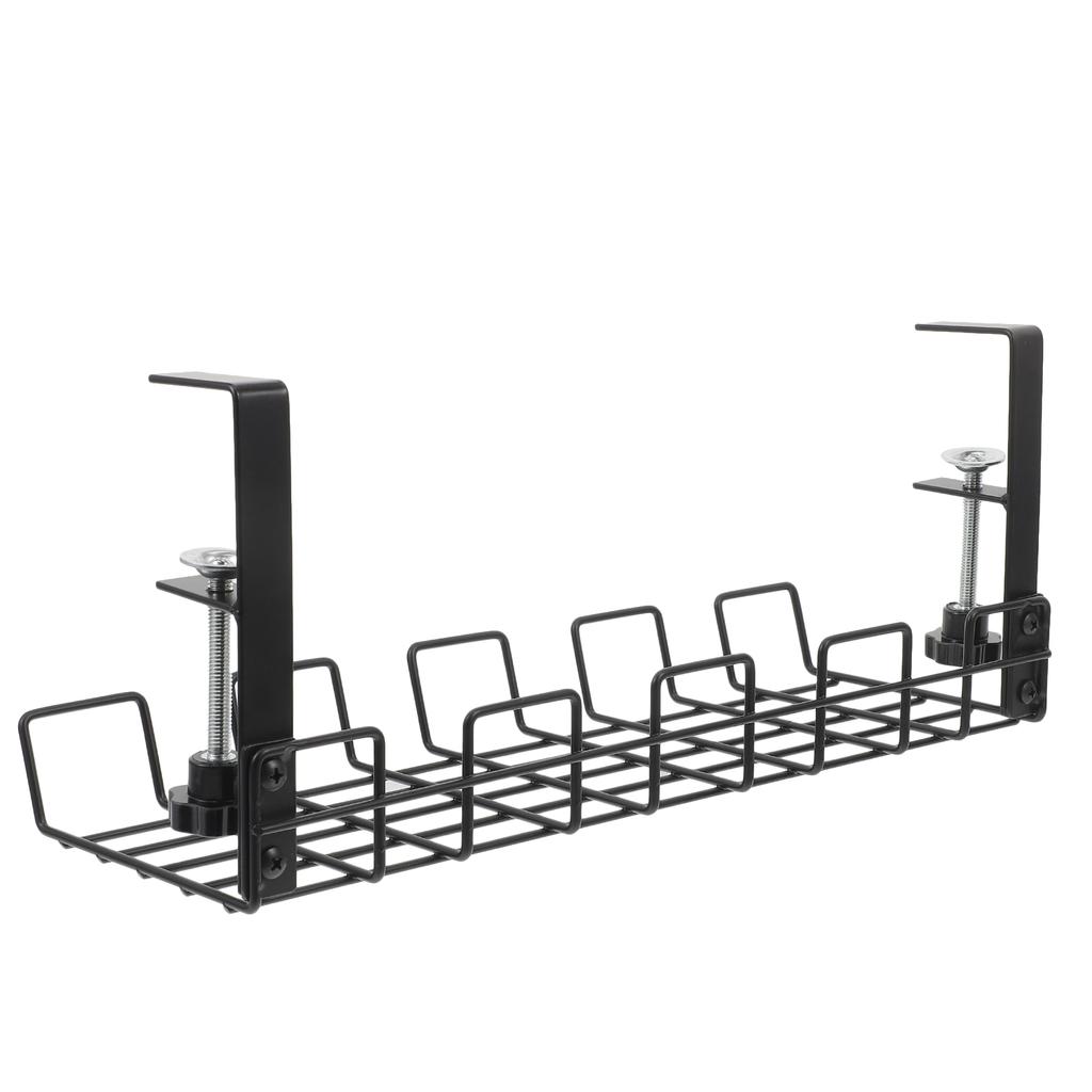 Wire Basket Shelf Under Table Storage Rack Wire Desk Cable Under Management Tray Cord Organizer Rack Wire Cable Shelf Basket