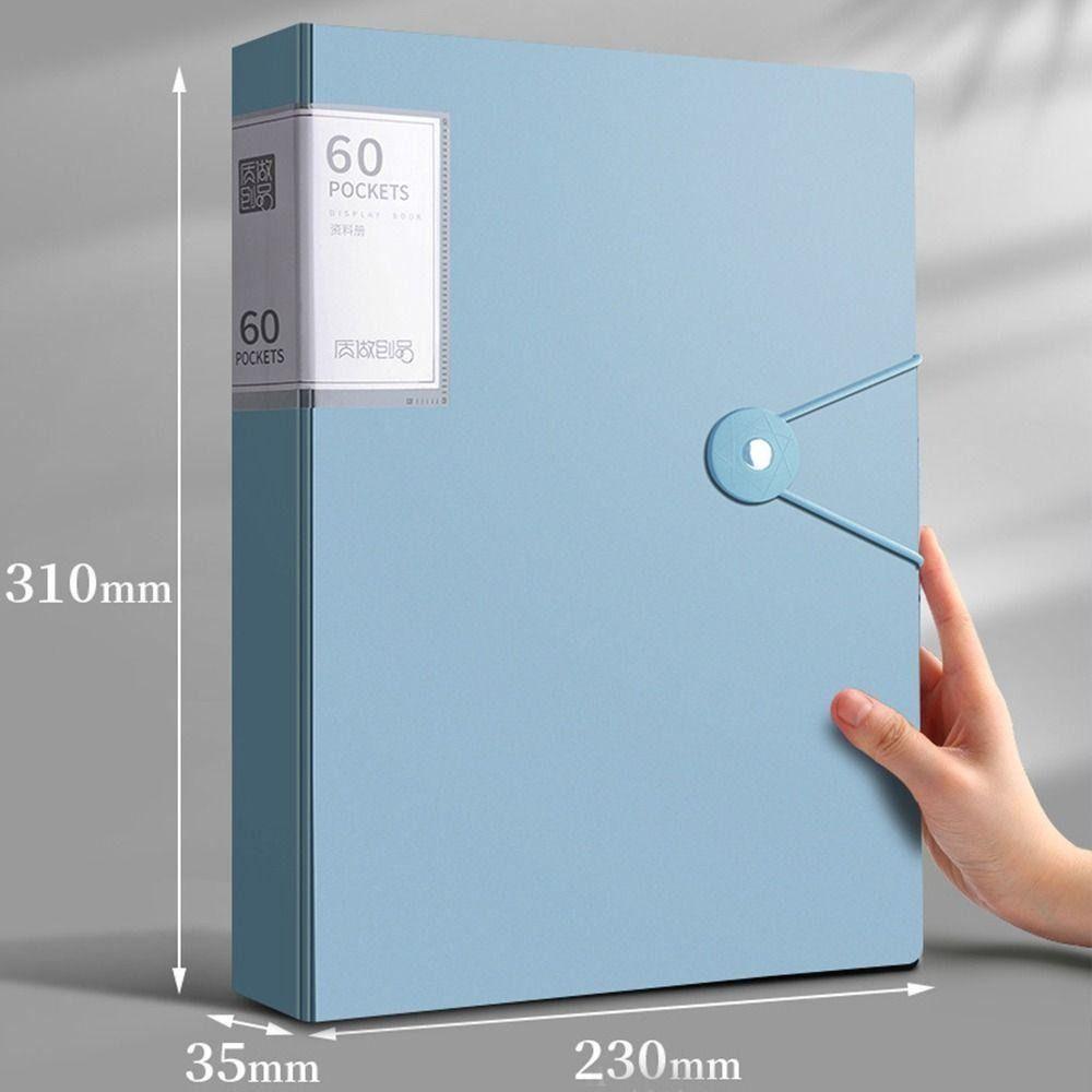 40 Pages Document Bag Waterproof Test Paper Storage Organizer New A4 File Folder