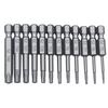 11pcs 12pcs Security Bit Set Tamper Proof Screwdriver Drill Bit Screw Driver Bits Torx Flat Head 1/4" Hex Driver Bits