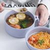Microwave Ramen Bowl Set Microwave Ramen Cooker with Lid Space-Saving Ramen Maker Instant Noodle Cooker for Dorm Home Office