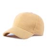 Warm Hat Women Autumn Winter Corduroy Baseball Cap Solid Color Outdoor Sports Cap Snapback Hat Ponytail Panama Cap Visor Hats