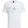 Story Tee Round Neck Short Sleeve T-Shirt Men Tops White HM2951