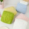 Polyester Cotton Period Bag Square Sanitary Napkin Storage Pouch Fashion Makeup Bags  Travel