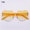 Adults Colorful Candy Color Party Sun Glasses Shades Heart Glasses Heart-shaped Sunglasses