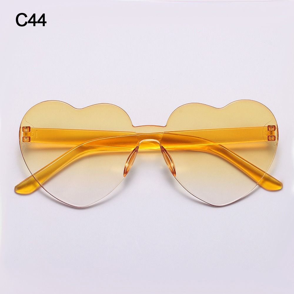 Adults Colorful Candy Color Party Sun Glasses Shades Heart Glasses Heart-shaped Sunglasses