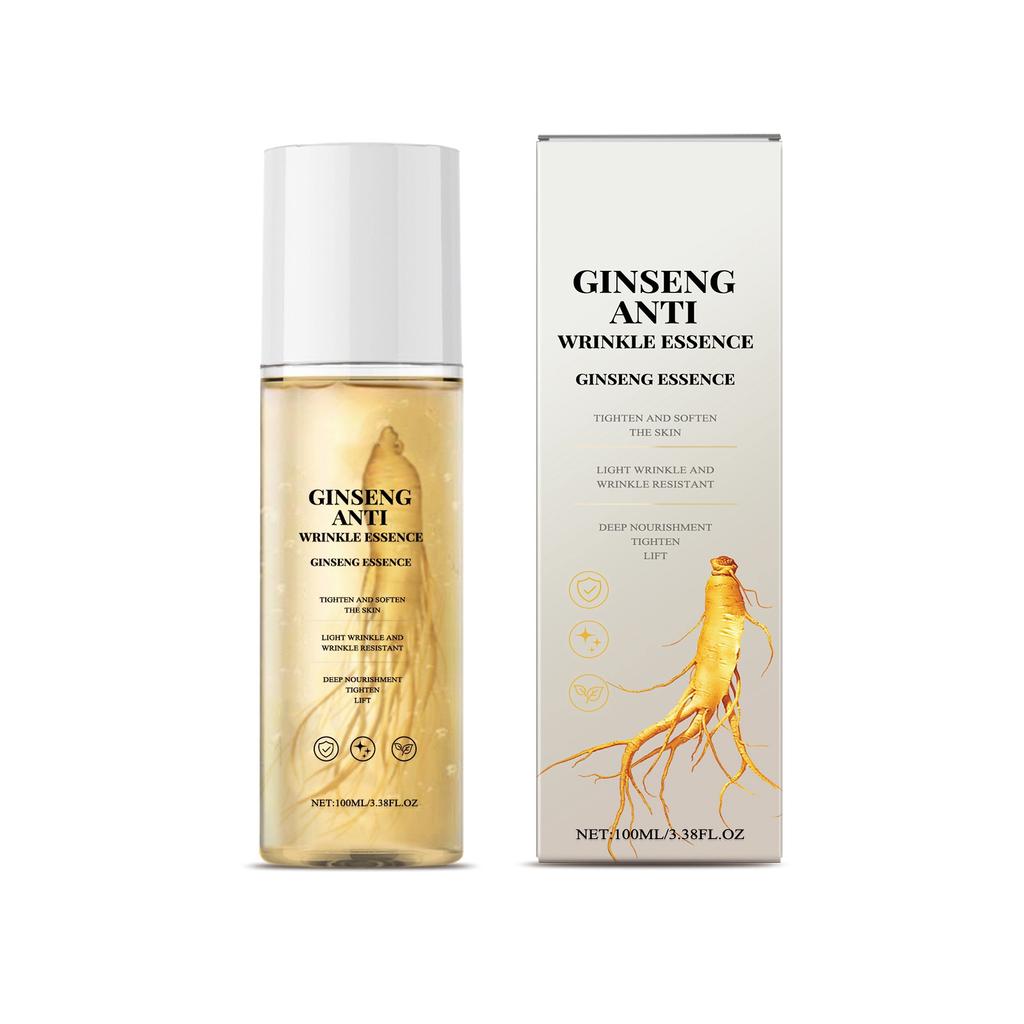 Ginseng Anti-wrinkle And Firming Liquid Repairs And Nourishes, Anti-wrinkle, Firming, Lightens Lines, Deeply Moisturizes And Tightens The Skin,100ML