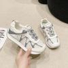 Korean Version Mesh Lace-up Little White Shoes Women's Summer 2025 New Fashion Versatile and Comfortable Sports and Leisure Dad Shoes