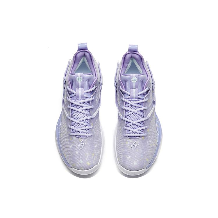 Новые баскетбольные кроссовки Anta GH3 с амортизацией, противоскользящие и износостойкие, с низким верхом, светло-фиолетовые 112221103-2
