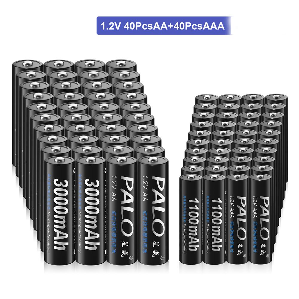 24 шт. AAA, 1100 мАч, NI-MH, 1,2 В, аккумуляторная батарея AAA, 3A, NI-MH аккумулятор для камеры, игрушек