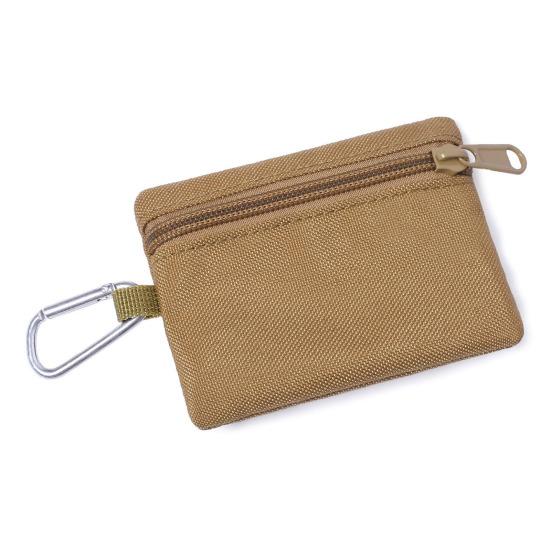 Outdoor Small Bag Hanging Pouch Zipper Closure Mini Size Portable Multi-Purpose Coin Pouch Storage Organizer
