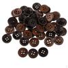 50 Piece Vintage 4 Holes for Sewing On Clothing Decoration 15mm
