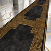 European Black Luxury Hallway Carpet Long Hall Stairway Corridor Decorations Runner Rug Non-slip Washable Floor Mat Customizable