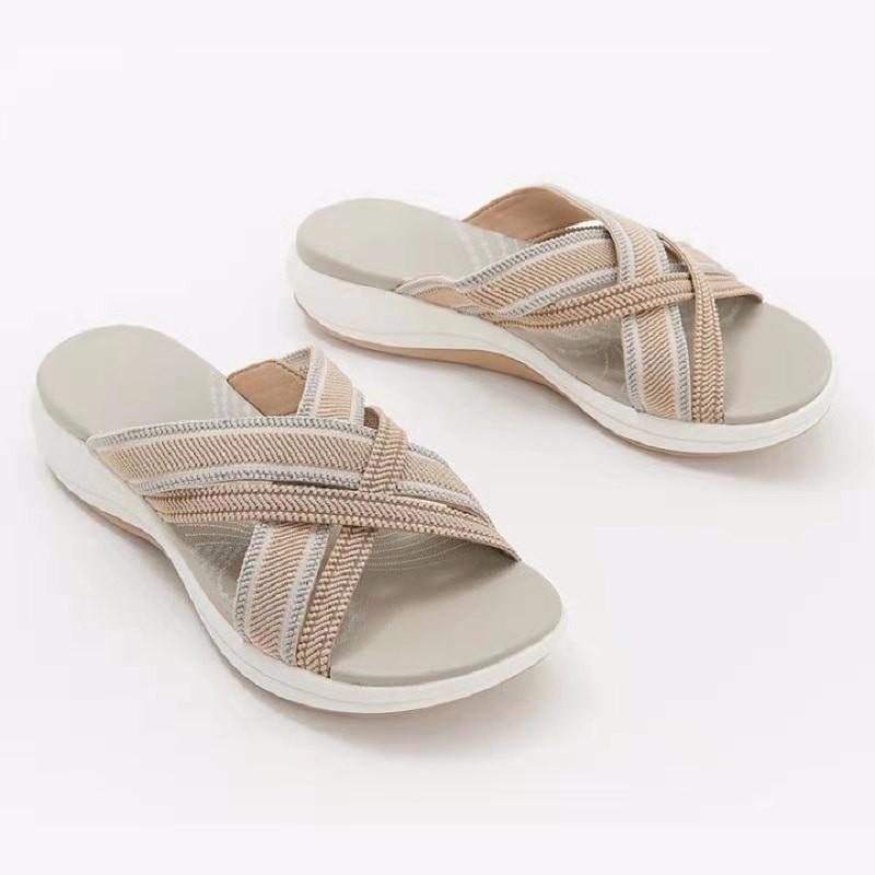 Women Sandals Open Toe Mesh Ladies Wedges Shoes Casual Outdoor Beach Sandalias Female Footwear 2024 Mujer Zapatos456t