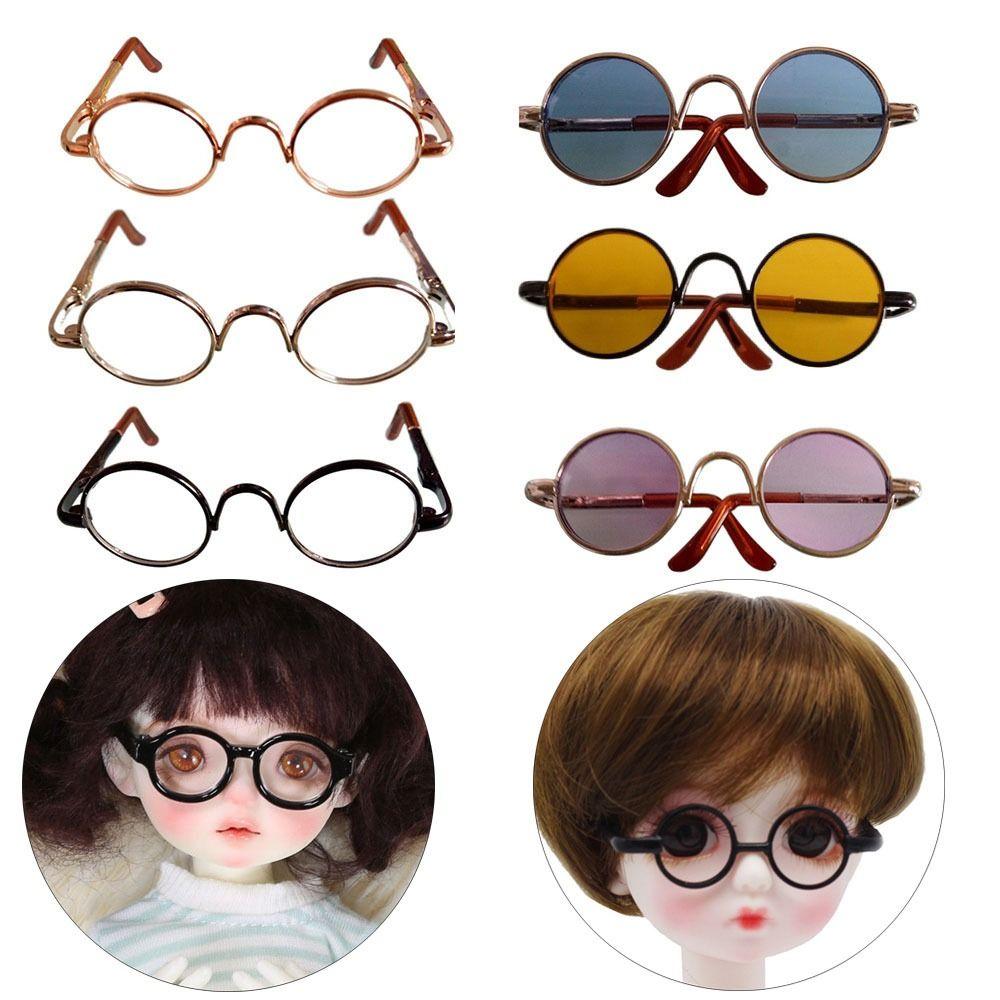Plush Doll Accessories Plush Doll Eyeglasses For 10/15cm Dolls Cute Heart Frame Glasses Clothes
