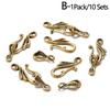 10Set Jewelry Finding Musical Note Shape Clasps Connector For Necklace Bracelet Making Supplies