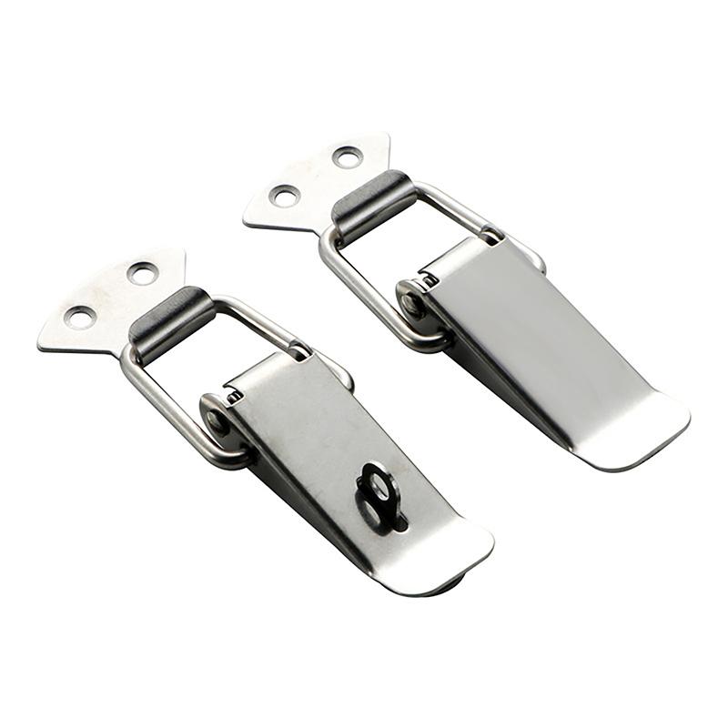 Loaded Draw Toggle Clamp Hasps Latch Catch Duck-Mouth Buckle Hook Wooden Box Hasps Clamp Metal Spring Catch Clasp