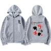 New Death Note Graphic Print Zipper Hoodie Fall Winter Men Women Zipper Hoodies Fashion Trend Sweatshirt Tops Streetwear