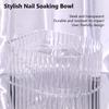 Hand Soaking Bowl, Acrylic Dead Skin Cuticle Soften Soaking Tray, Gel Polish Removal Bowl, SPA Manicure Tool