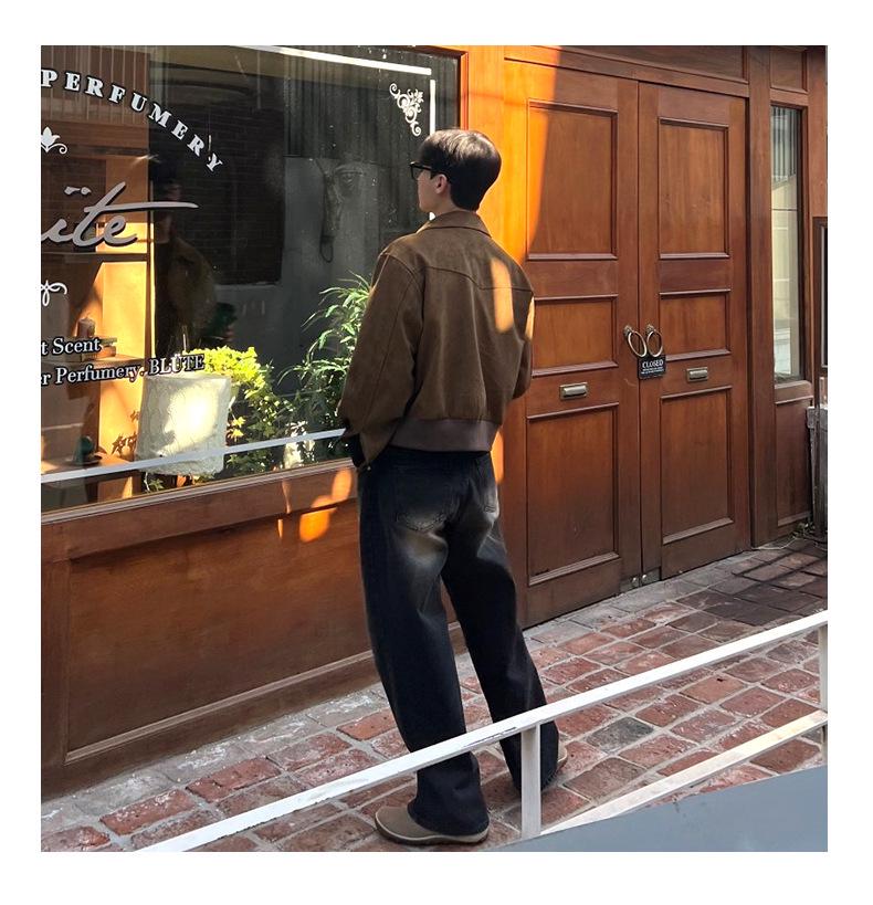 Мужская ретро-куртка свободного кроя в японско-американском стиле — повседневный стиль весна/осень