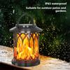 Halloween LED Solar Flame Lamp Waterproof Garden Lights Creative Simulation Flame Lamp Lantern Chandelier Atmosphere Light