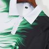New Summer Men's Casual Lapel Short-sleeved Polo Shirt 3D Digital Printing Fashion Loose T-shirt Tops