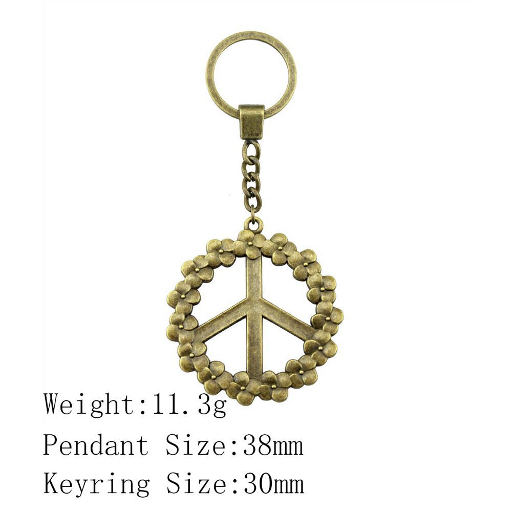 Valentine's Day Car Key Ring The Flower Of Life Keychains Backpack Key Chain For Car