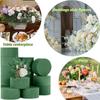 10 PCS Dry Floral Foam Round Floral Foam Blocks Green Wet Foam Block Wet Florist Block Flower Arrangement Supplies for Wedding Aisle Flower Decoration