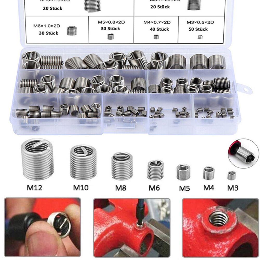 Assorted Thread Inserts 304 Stainless Steel Inserts Enhanced Lifespan Even Load Distribution High-quality Stainless Steel