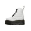 Dr. Martens 1460 Leather Platform Soft Leather Boots Women Boots White 26925113