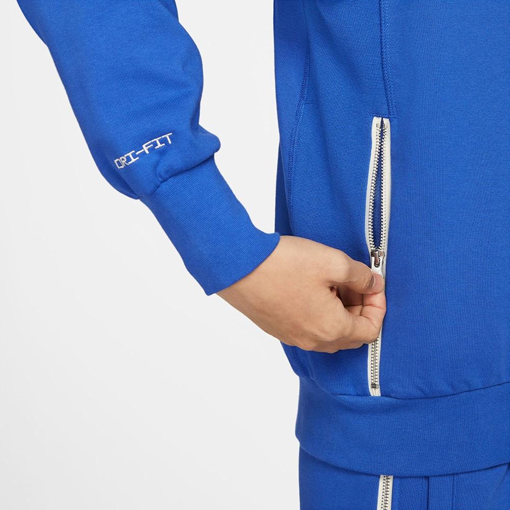 Nike Standard Issue Sports Casual Crew Neck Sweatshirt Men Tops Game-Royal-Blue DQ5821-480