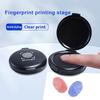 2Pcs Portable Fingerprint Ink Pad Thumbprint Ink Pad Non-Fade Waterproof Pocket-Size Mini