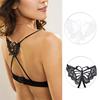 Fashion Sexy Butterfly Bra Brassiere Clip Elastic Shoulder Belt Strap