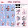 Claus Santa Christmas Window Sticker Festive Home Interior Pvc Decor Waterproof