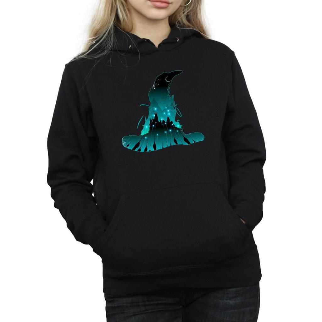 Harry Potter Womens/Ladies Hogwarts Silhouette Hoodie
