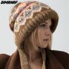 2024 Winter Women Hat Knitted Woolen Liner Hat Thick Warm