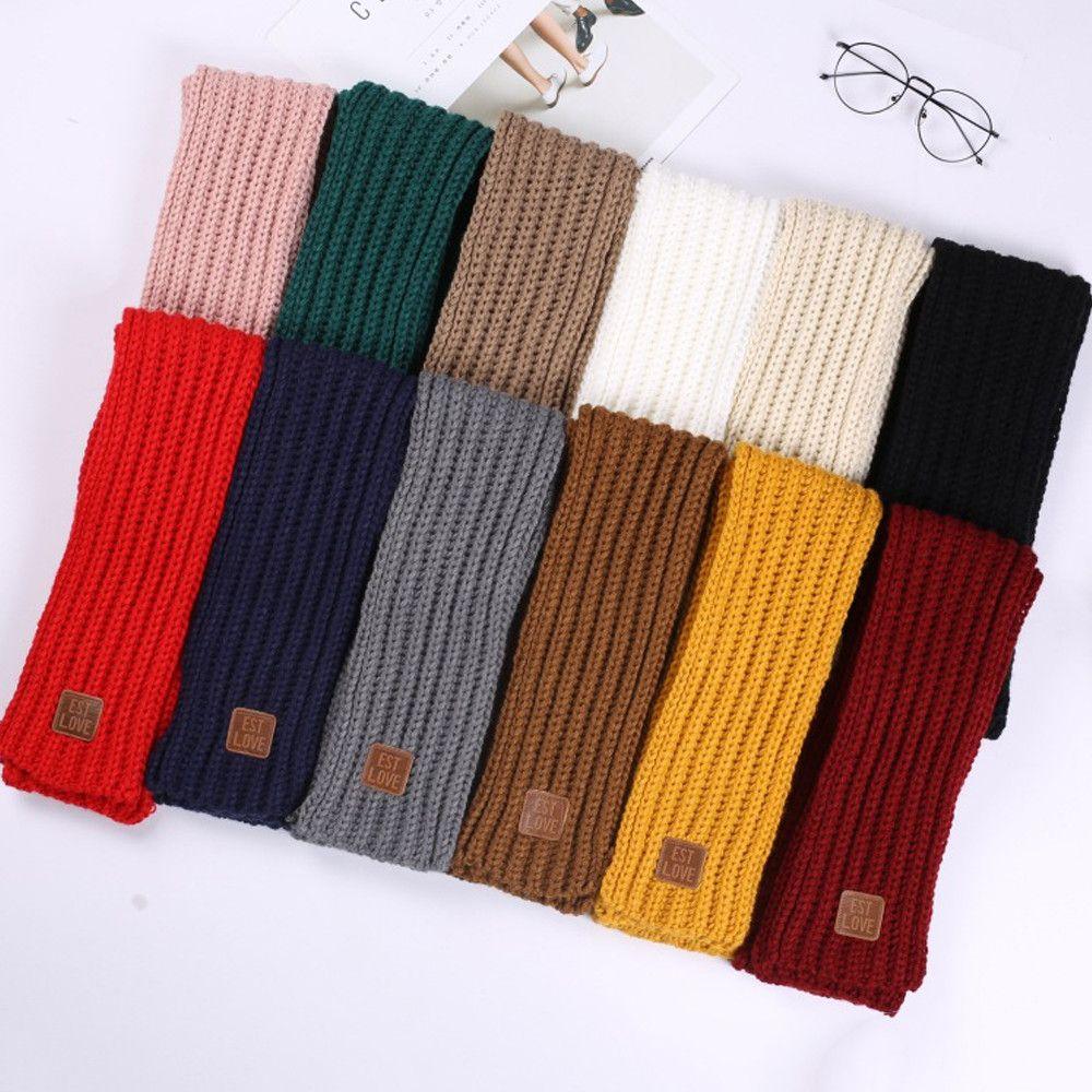 Baby Boys Girls Outdoor Soft Kids Scarf Neck Warmer Warm Knitted Scarf