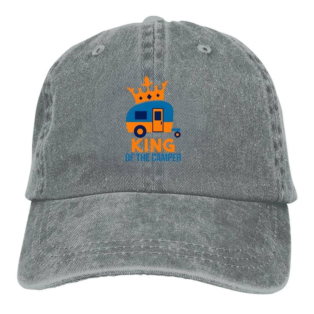 Summer Cap Sun Visor Kinf Of The Camper Hip Hop Caps Camper Camping Cowboy Hat Peaked Hats