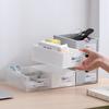 Plastic Drawer Storage Box Minimalist Stackable Transparent Cosmetic Sorting Box Mini Sundries Organizer Living Room
