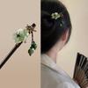 Imitation Jade For Women Flower Hair Sticks Wooden Hair Fork Hair Accessories Chinese Style Hairpin